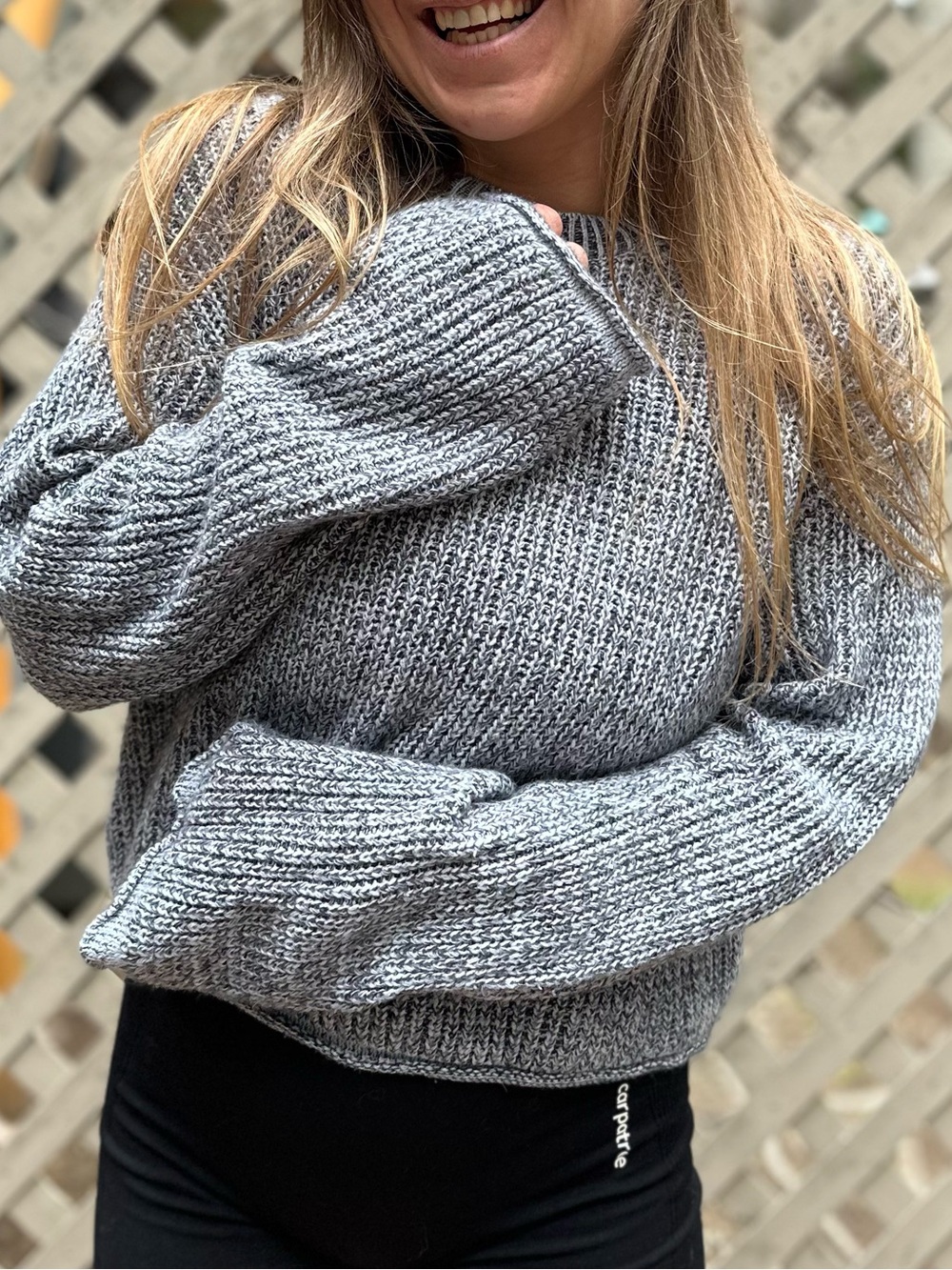 H&M Gray Marled Crewneck Sweater - Picture 6 of 7